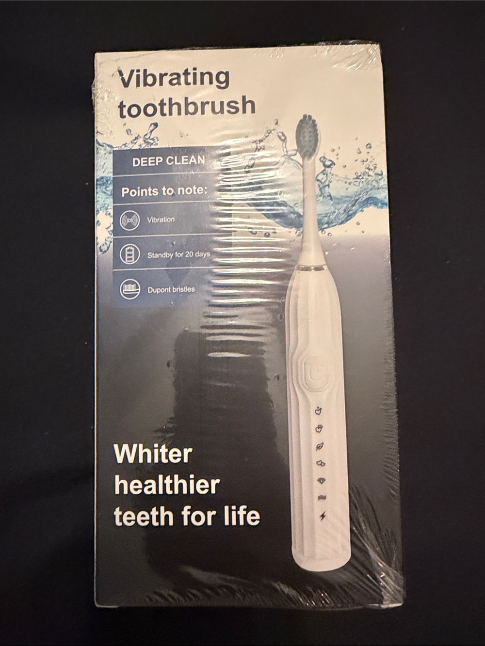 Vibrating Electric Toothbrush - White